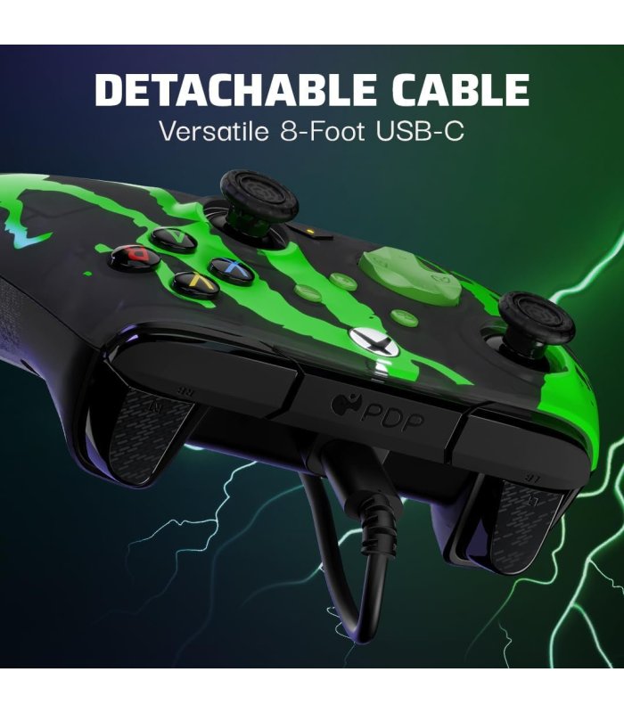 Buy Wired Controller Rematch Glow Jolt Green PDP XBOX One / Xbox Series for Great Price