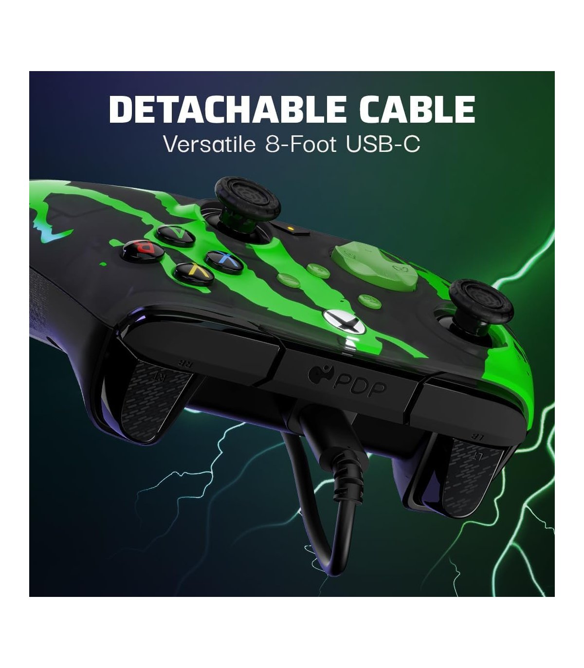 Buy Wired Controller Rematch Glow Jolt Green PDP XBOX One / Xbox Series for Great Price