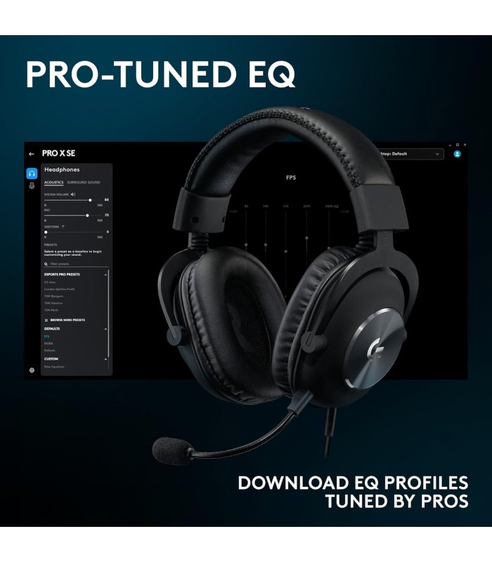 Pirkt Logitech G Pro X SE Wired Gaming Headset with Microphone USB Lieliska cena