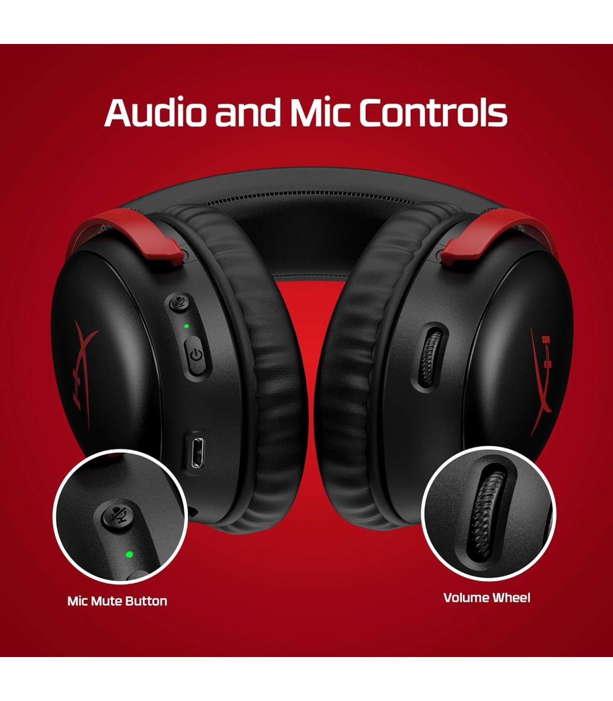 Pirkt Spēļu austiņas bezvadu, 2.4GHz Wifi HyperX Cloud III melnas PC / PS4 / PS5 / Nintendo Switch Lieliska cena