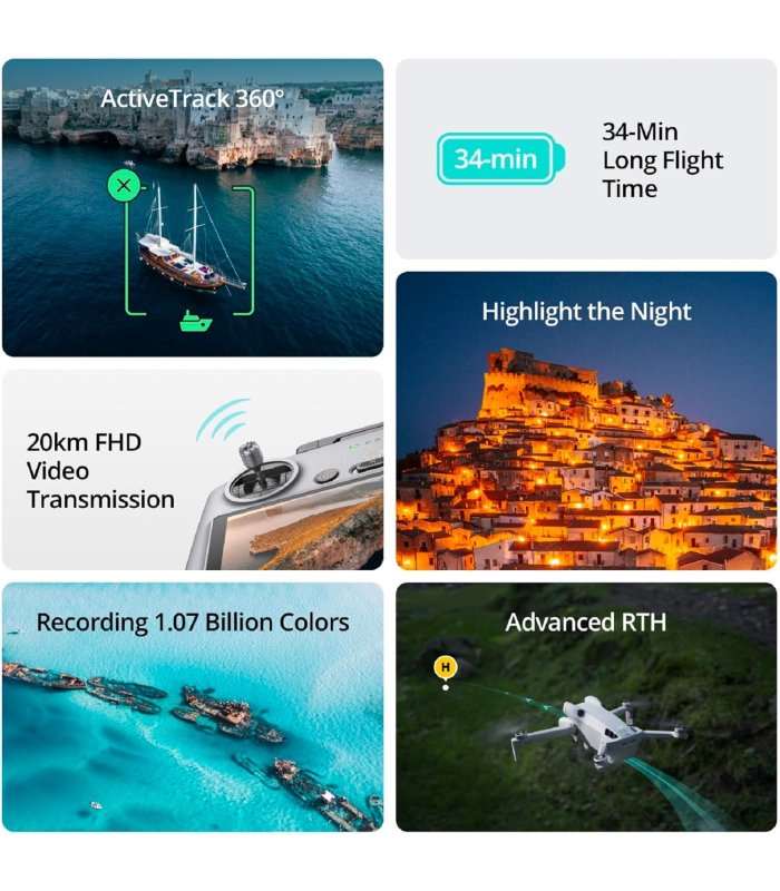 Įsigykite DJI Mini 4 Pro (DJI RC-N2) Dronas 4K HDR Gera Kaina 