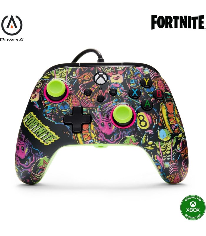 Pirkt Wired Controller PowerA Advanced Fortnite Glow XBOX One / Xbox Series Lieliska cena