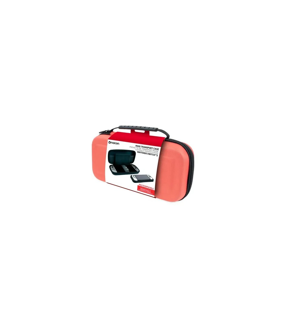 Buy Case Pastel Red Nacon L Nintendo Switch 2 (fits all Switch) for Great Price