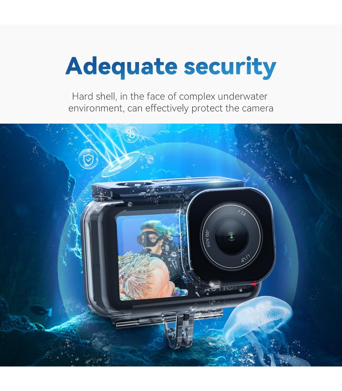 Pirkt Waterproof Case for DJI Action 3/4/5 Pro Lieliska cena