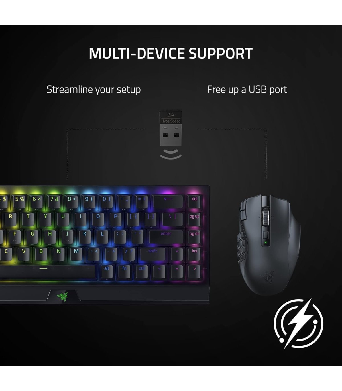 Pirkt Wireless Gaming Mouse Razer Naga V2 Hyperspeed Black Lieliska cena