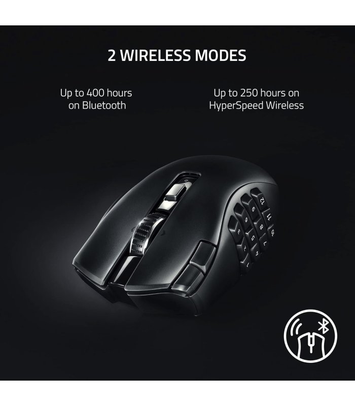 Купить Wireless Gaming Mouse Razer Naga V2 Hyperspeed Black Отличная цена