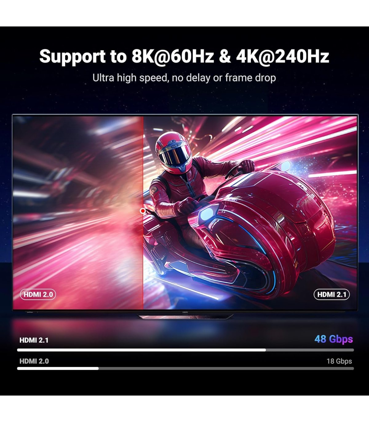 Osta UGREEN HDMI 2.1 48Gbps, 8K/4K, eARC, HDR ja ühilduvus PS5 ja Xbox Series X/S-ga (2 m) Hea hind