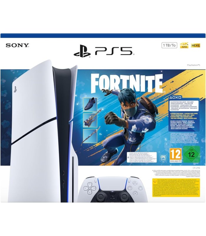 Osta Playstation 5 Slim 1TB plaadiväljaanne + Fortnite Flowering Chaos Hea hind