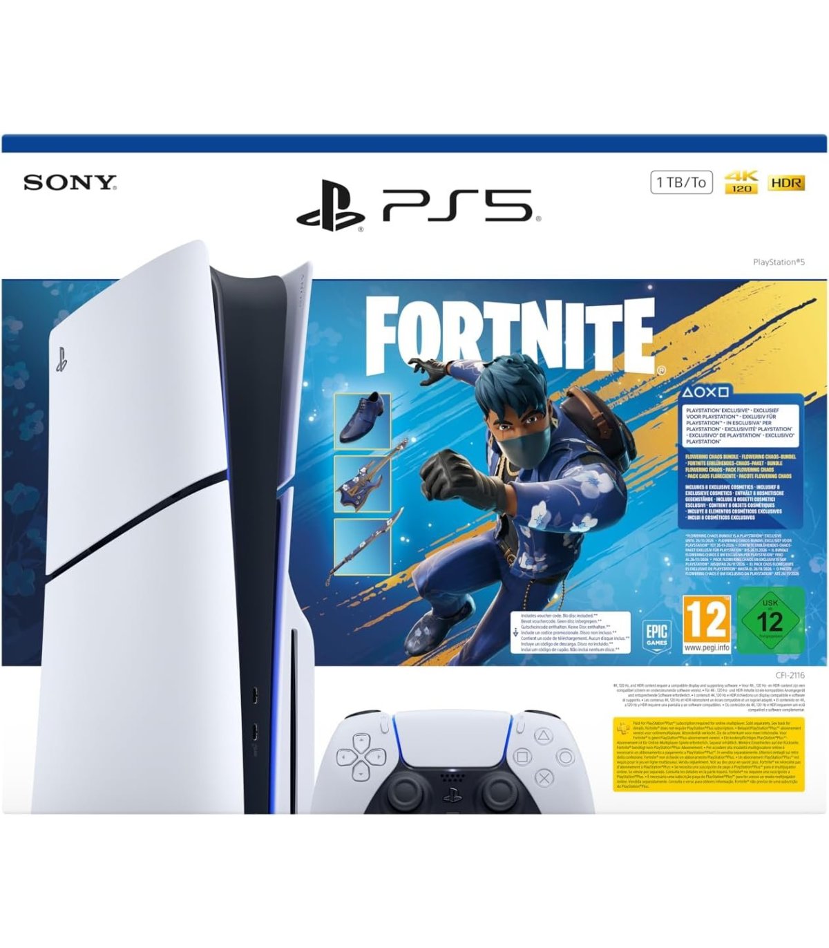 Įsigykite Playstation 5 Slim 1TB disc edition + Fortnite Flowering Chaos Gera Kaina 