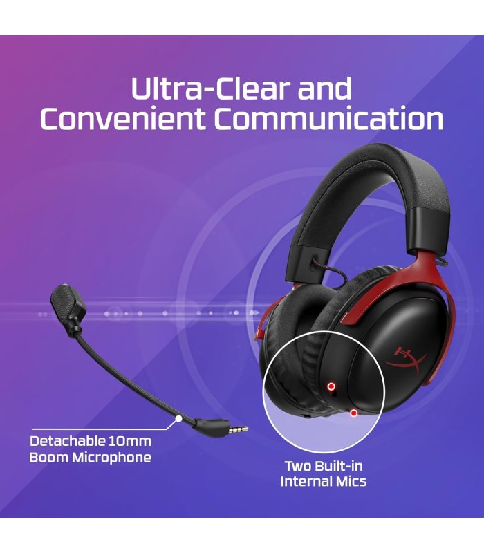 Pirkt Bezvadu austiņas HyperX Cloud III S melnas / sarkanas, Bluetooth, 2.4GHz Lieliska cena