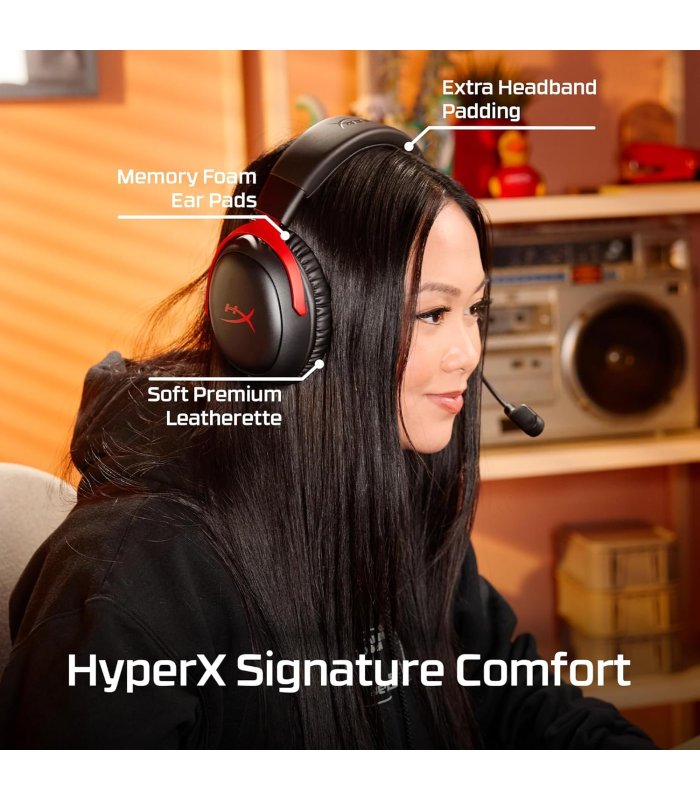 Buy Wireless Headphones HyperX Cloud III S Black / Red, Bluetooth, 2.4GHz for Great Price
