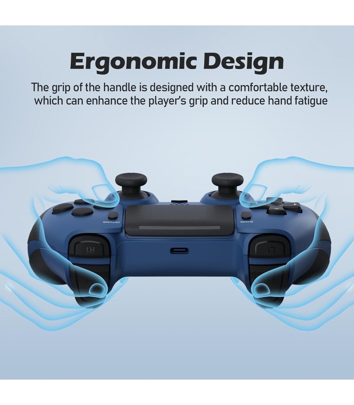 Buy CHEREEKI PS4 Wireless Controller Black / Blue for Great Price