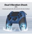Buy CHEREEKI PS4 Wireless Controller Black / Blue for Great Price