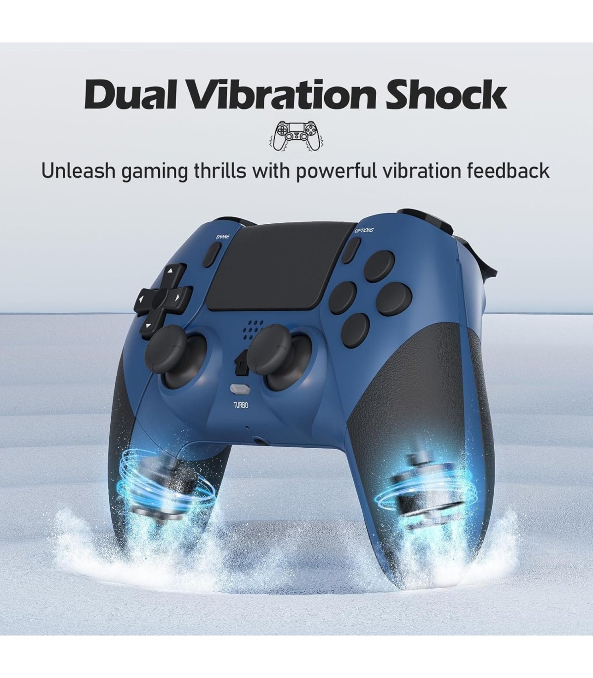Buy CHEREEKI PS4 Wireless Controller Black / Blue for Great Price
