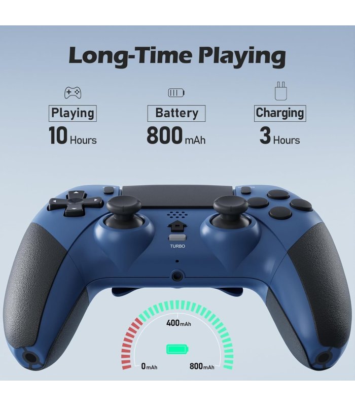 Pirkt CHEREEKI PS4 bezvadu kontrolieris melns/zils Lieliska cena