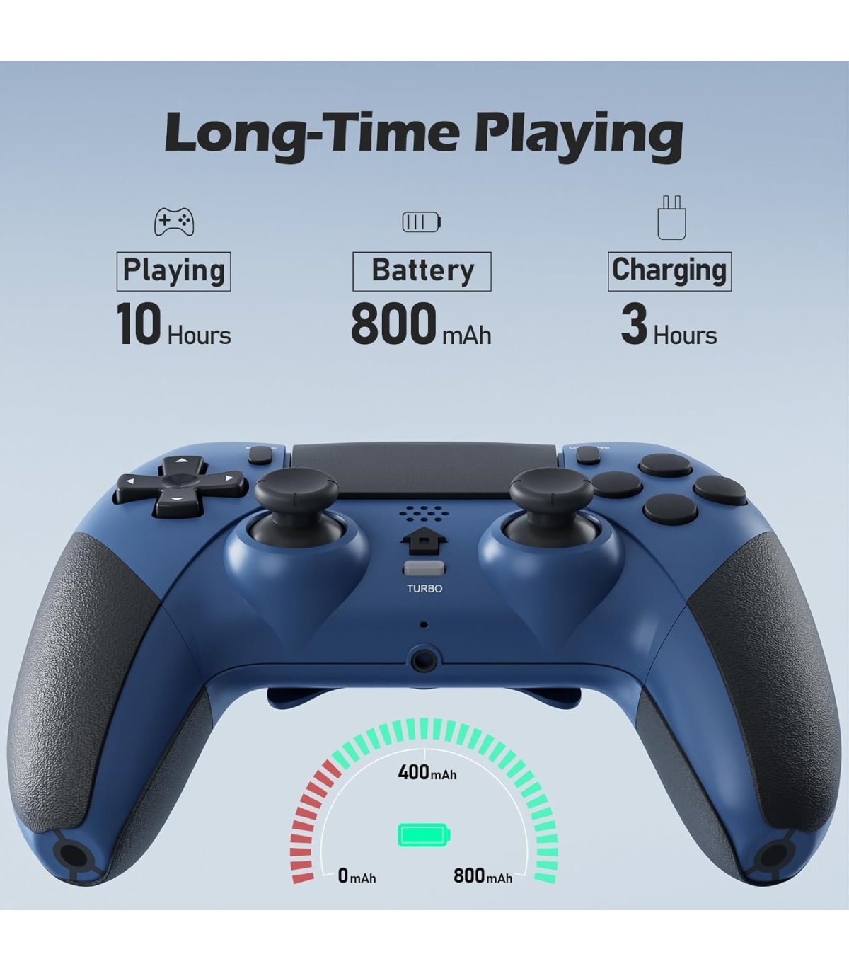 Buy CHEREEKI PS4 Wireless Controller Black / Blue for Great Price