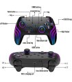 Buy MYSTILUCK Wireless Pro Controller Nintendo Switch / PC RGB, Black for Great Price