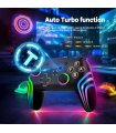 Buy MYSTILUCK Wireless Pro Controller Nintendo Switch / PC RGB, Black for Great Price