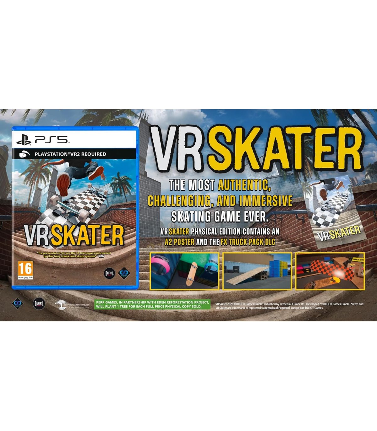 Pirkt VR Skater PSVR2 PS5 [Lietotas] Lieliska cena