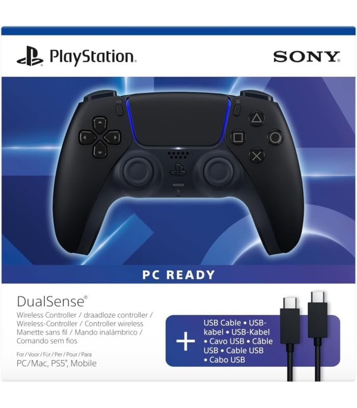 Osta DualSense juhtmeta kontroller PS5 Midnight Black + USB-kaabel Hea hind
