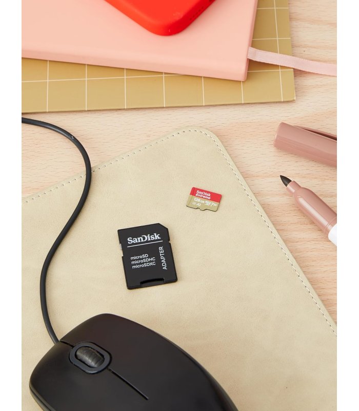 Osta Memory card with SD adapter SanDisk Extreme MicroSDXC UHS-I 128Gb 190MB/s SDSQXAA-128G-GN6AA Hea hind