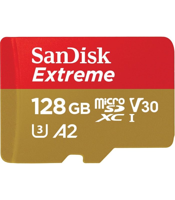 Osta Memory card with SD adapter SanDisk Extreme MicroSDXC UHS-I 128Gb 190MB/s SDSQXAA-128G-GN6AA Hea hind