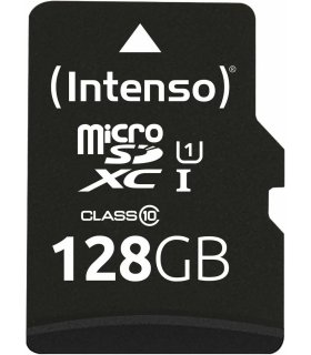 Memory card with SD adapter Intenso microSDXC UHS-I 128GB Premium
