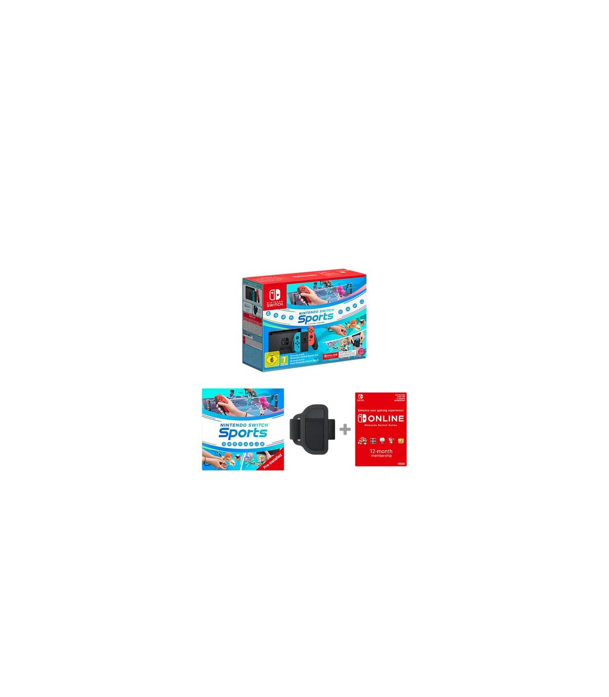 Įsigykite Nintendo Switch + Nintendo Switch Sports + 12 mėn. Online Gera Kaina 