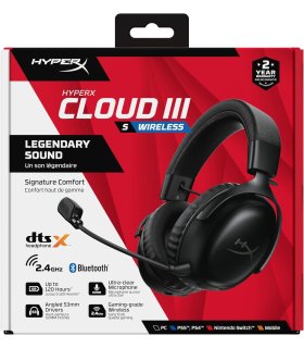 Беспроводные наушники HyperX Cloud III S, черные, Bluetooth, 2,4 ГГц