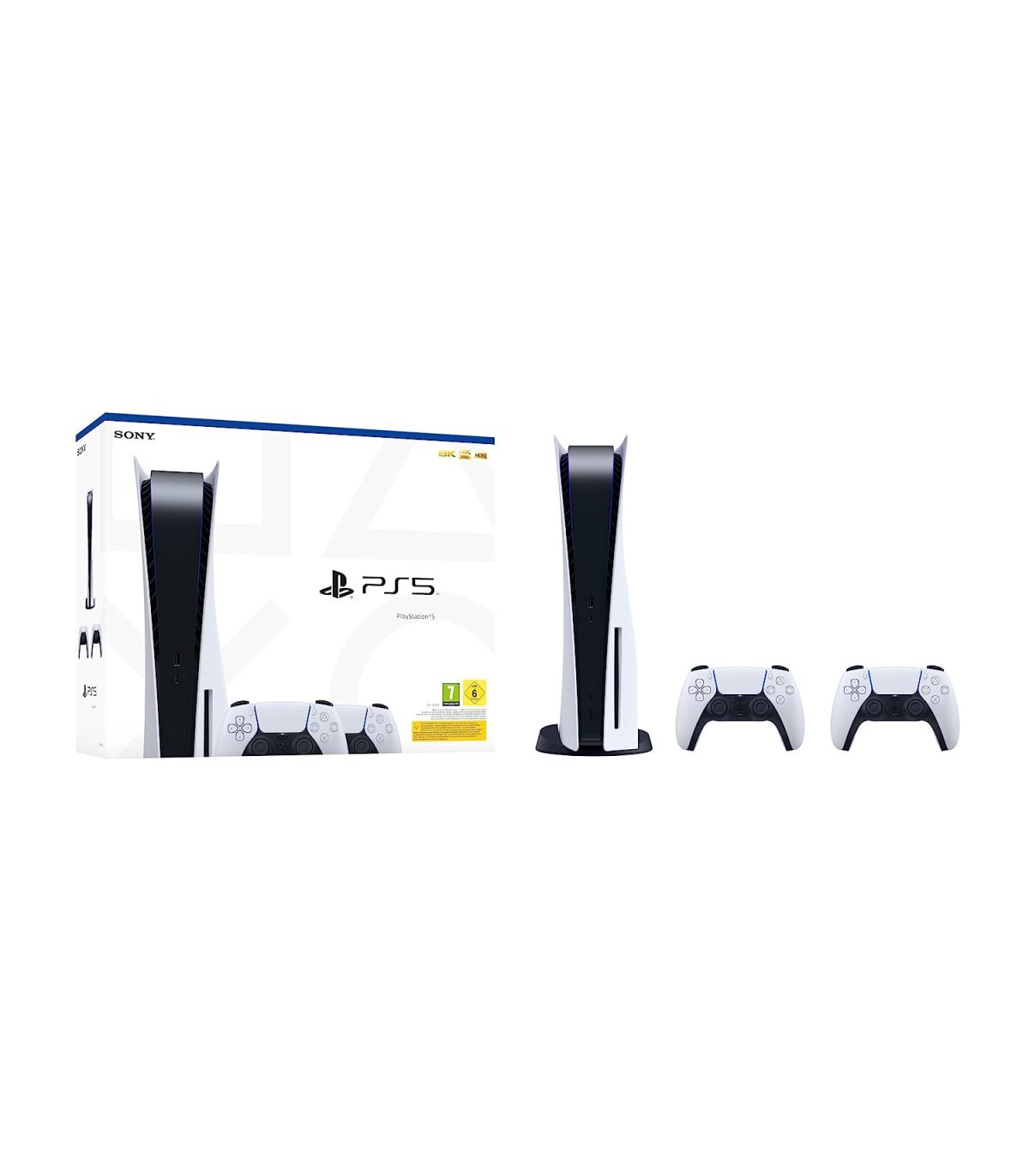 Įsigykite PlayStation 5 (PS5) Standard Edition 825GB + 2 pulteliai [Naudotas] Gera Kaina 