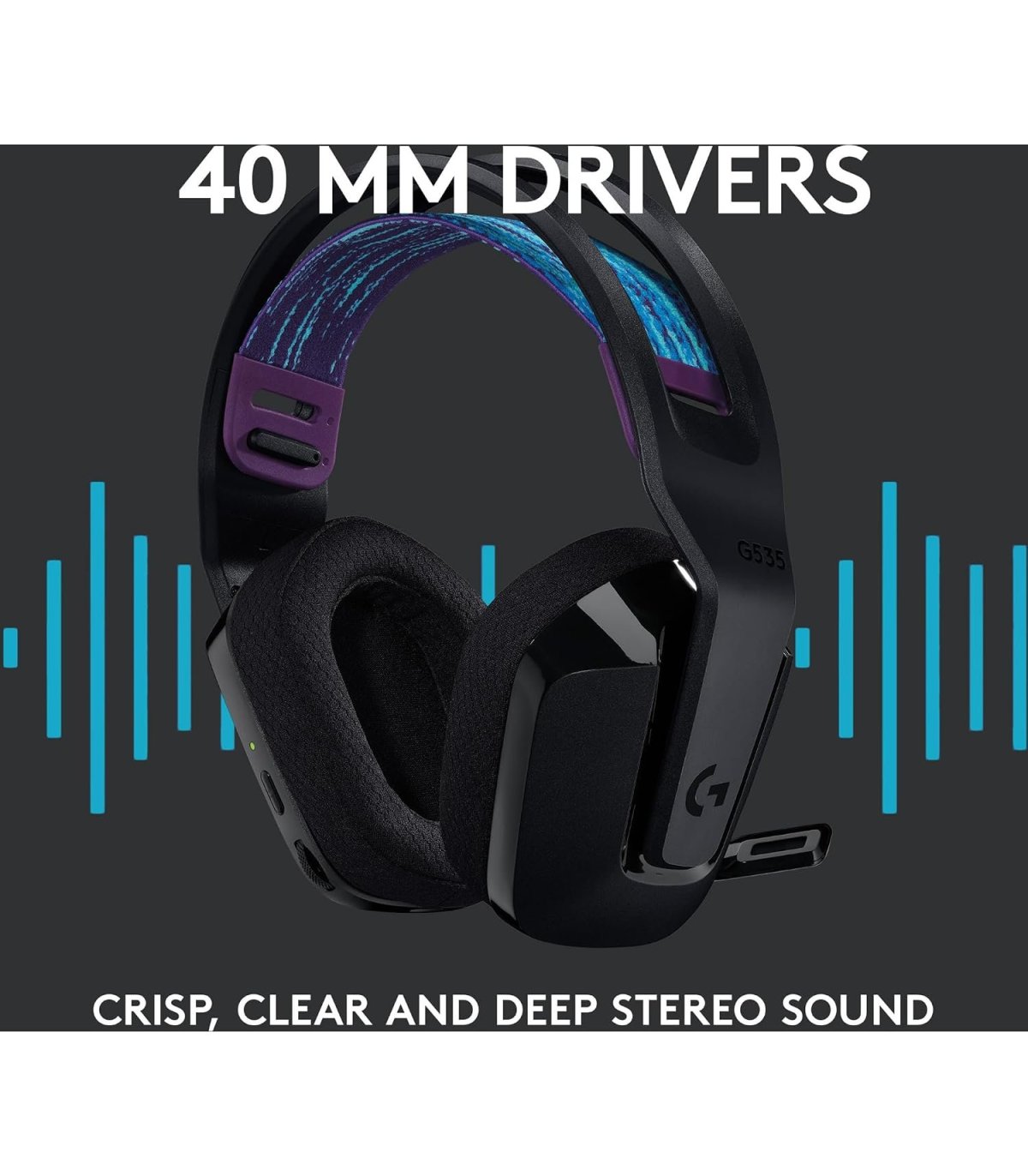 Pirkt Logitech G535 LIGHTSPEED bezvadu spēļu austiņas Lieliska cena