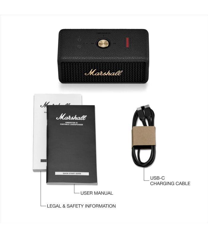 Osta Marshall Emberton III Bluetoothi juhtmeta kõlar Black and Brass Hea hind