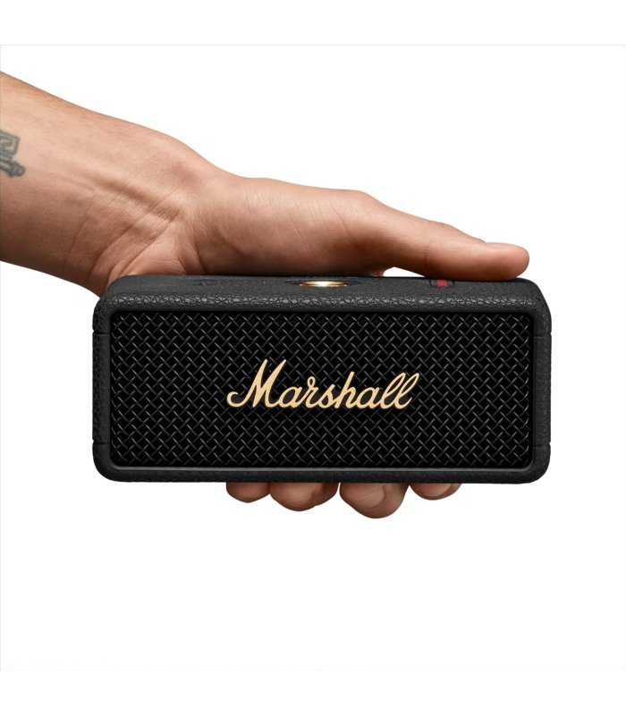Buy Marshall Emberton III Bluetooth Wireless Speaker Black and Brass for Great Price