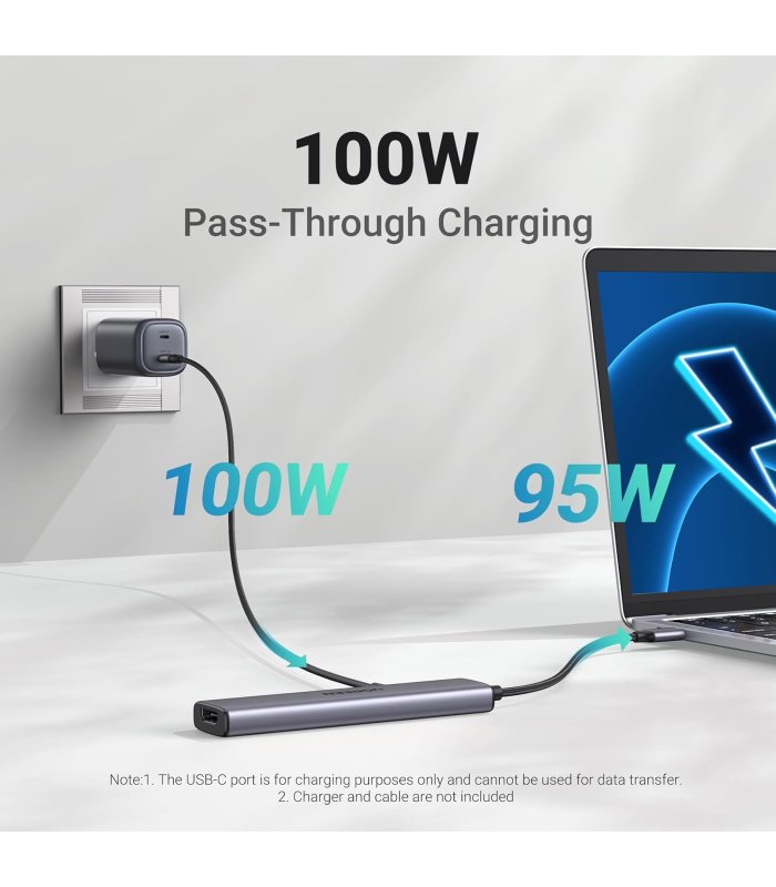 Pirkt UGREEN Revodok USB-C hubs, 5Gbps, 4K HDMI, PD 100W, 3x USB-A Lieliska cena