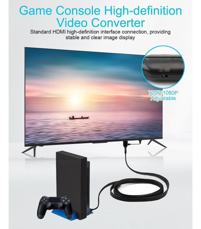 Įsigykite Adapteris PS1/PS2 į HDMI 1080P juodas KeyQueen Gera Kaina 