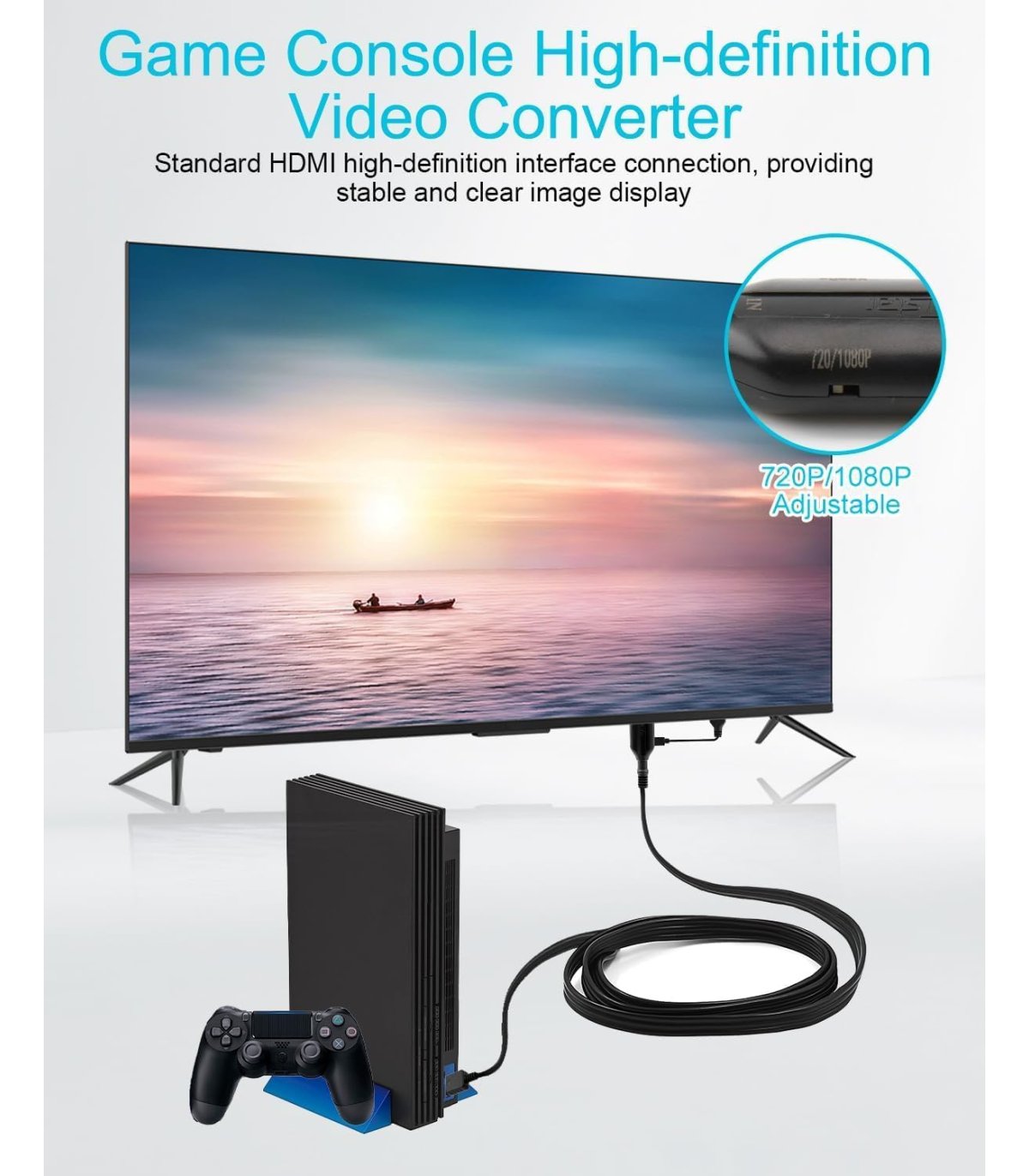 Buy KeyQueen PS1/PS2 to HDMI adapter 1080P black for Great Price
