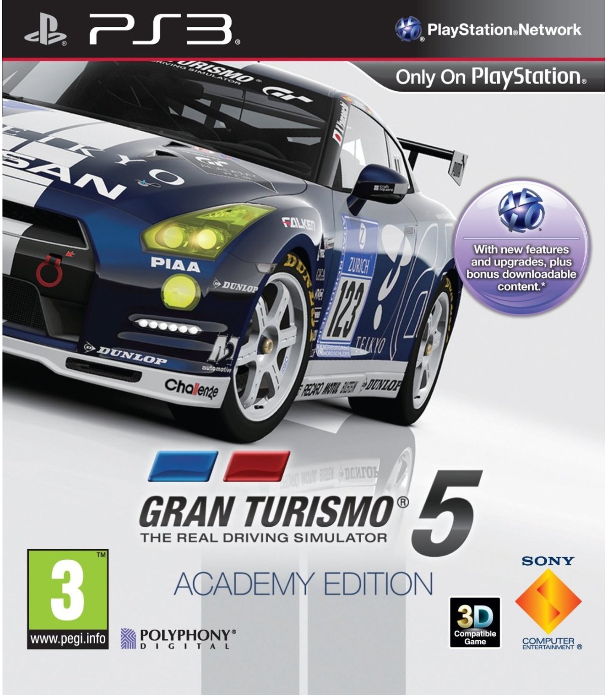Gran Turismo 5 Academy edition PS3 [Naudotas]