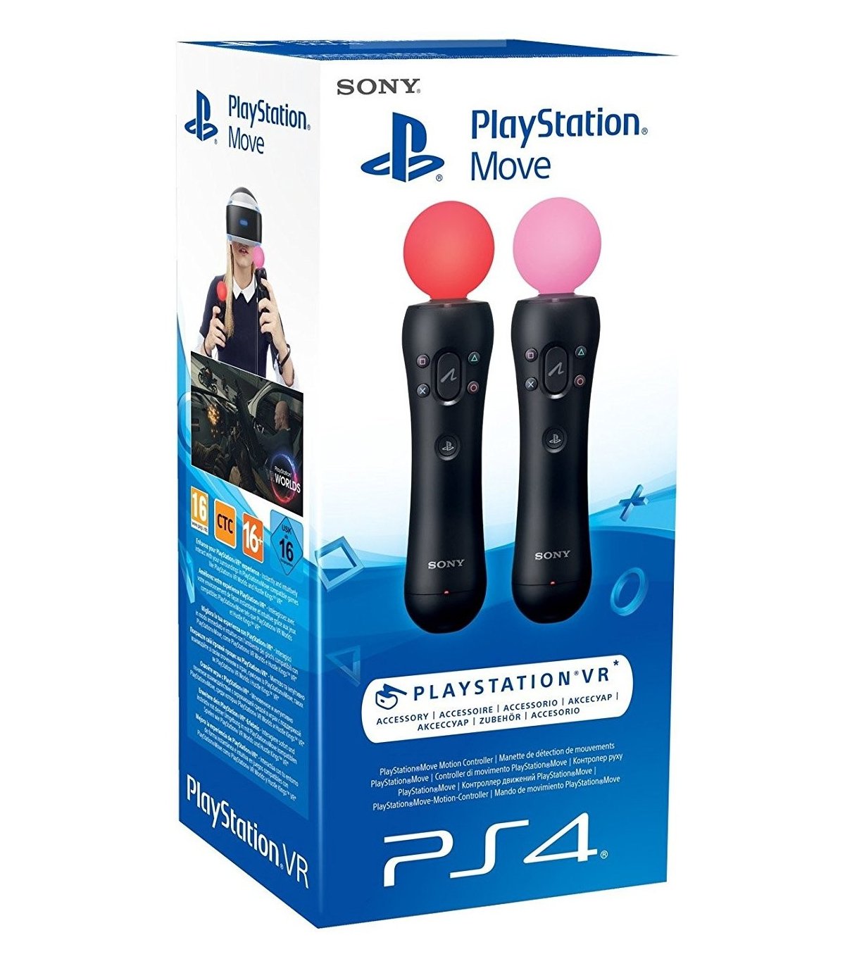 Купить Sony PlayStation Move Motion Controller Twin Pack (PS4/PSVR)  Отличная цена